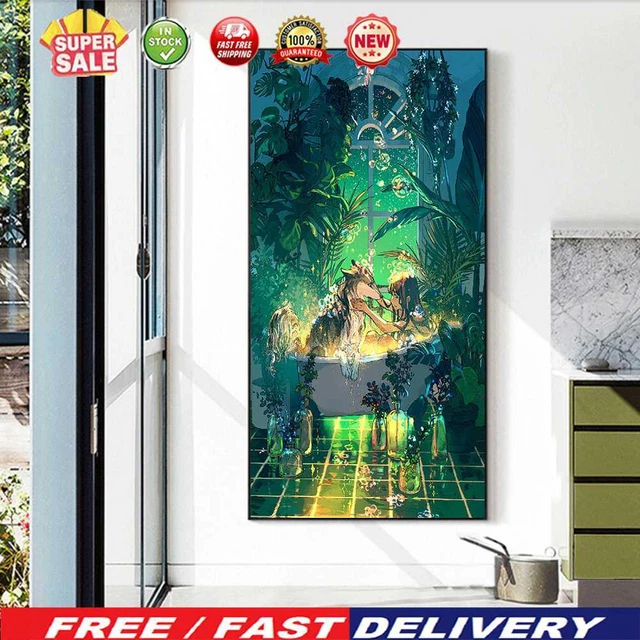 Niña Diamante Pintura Pedrería Redonda Llena Taladro Para Decoración Espacial (V3900)