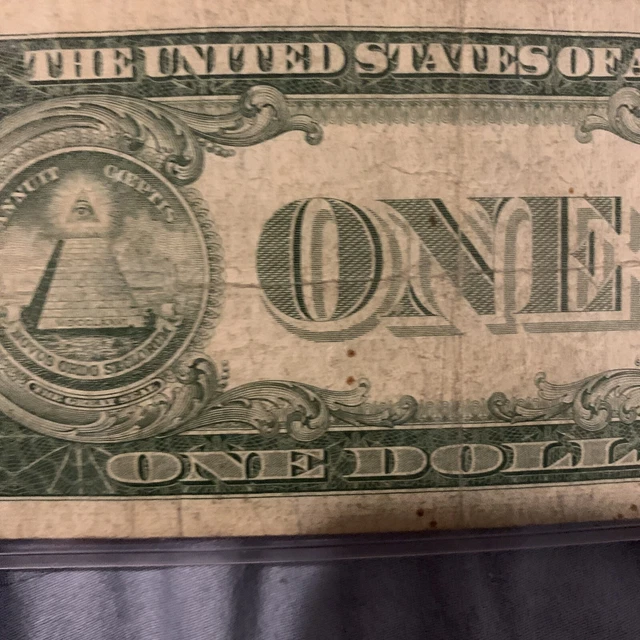 Series 1935 F One Dollar $1 Blue Seal Silver Certificate Rare Misprint US Money 4