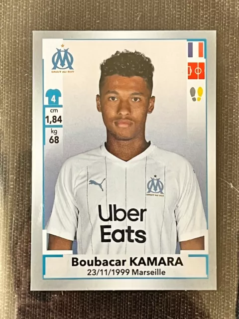 Sticker Panini Championnat Foot 2019/2020 Boubacar Kamara Marseille # 192 Rookie