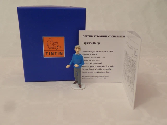 Figurine Tintin Hergé Moulinsart N°06/46505 - Nestor En Plomb - Carte De Vœux 2018