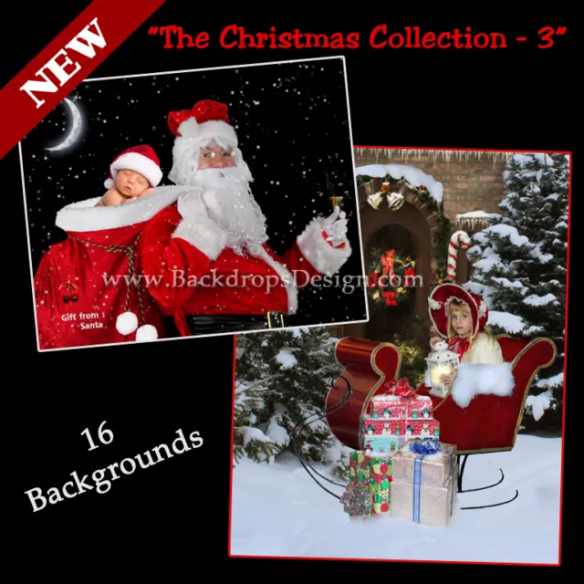 Digital Christmas Photography Backdrops Children Holiday Backgrounds