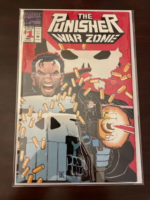 The Punisher: War Zone #1 (Mar 1992, Marvel) Die Cut Cover NM