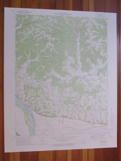 Treloar Missouri 1975 Original Vintage USGS Topo Map