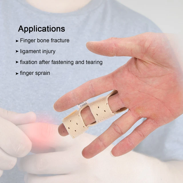 FINGER SPLINT BRACE Finger Sprain Fracture Fixation Support For Index
