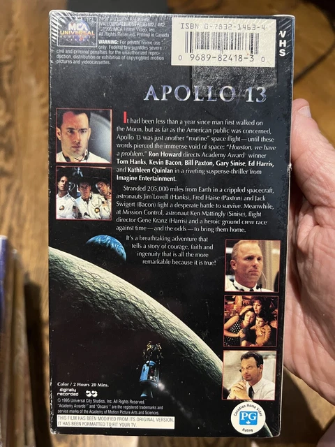 APOLLO 13 VHS Movie Tom Hanks Kevin Bacon Bill Paxton Ed Harris - Brand ...
