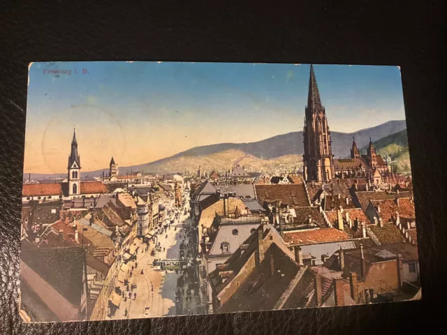 ❤️AK | Ansichtskarte Freiburg im Breisgau gel. 1915