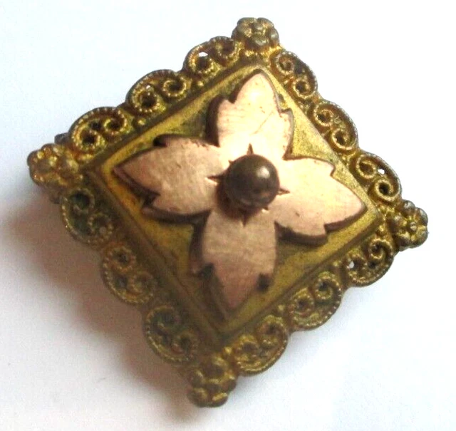 ANCIENNE PETITE BROCHE panier début XXe adaptée pour une poupée. EUR 18