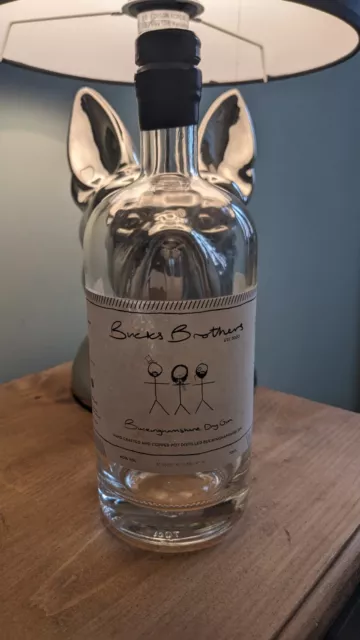 Bucks Brothers Gin Bottle Empty Upcycle