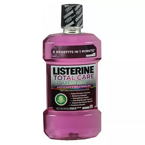 LISTERINE Total Cuidado Anticaries Enjuague Bucal Menta Fresca 1000ml Por