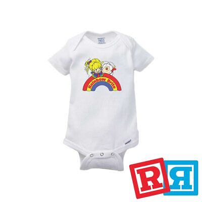 Rainbow Brite Gerber Baby Onesie® Cotton Unisex White Short Sleeve Bodysuit