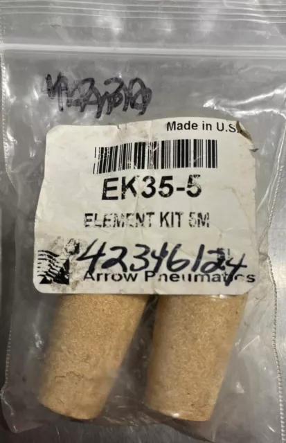 Pkg/2) Arrow Pneumatics Standard Particulate Filter Element Kit - 5 Micron