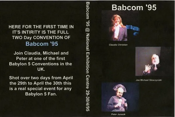 Babylon 5 Babcom '95 Convention DVD 4 Disc Set 1995 Jurasik, JMS, Christian