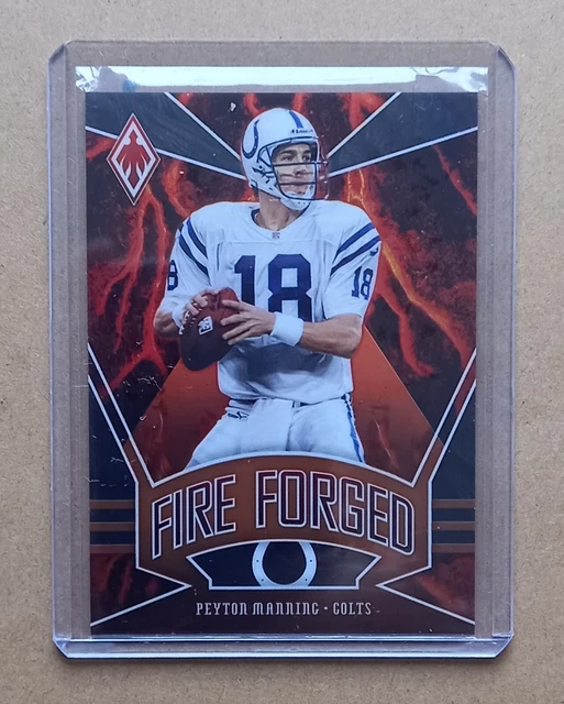Peyton Manning INDIANAPOLIS COLTS 2020 Panini Phoenix Fire Forged ORANGE /99