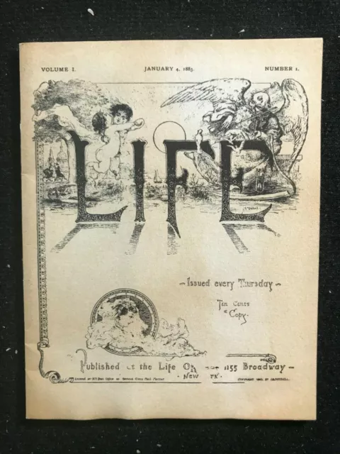 LIFE MINIATURE MAGAZINE - January 4 1883 - 4 1/2 x 3 1/2 inches