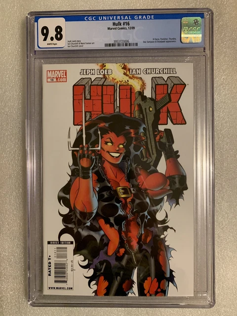 Hulk #16 1st Full Red She Hulk CGC 9.8 Marvel Comic 2009