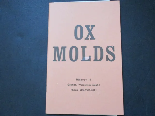 Ox Molds 1975 Cubierta naranja catálogo