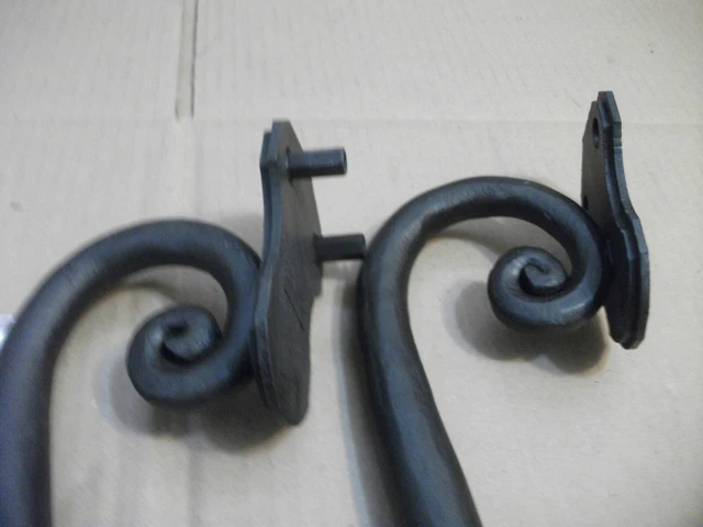 cantera hand forged   Iron Scroll Door Pull Handles (Pair) 6