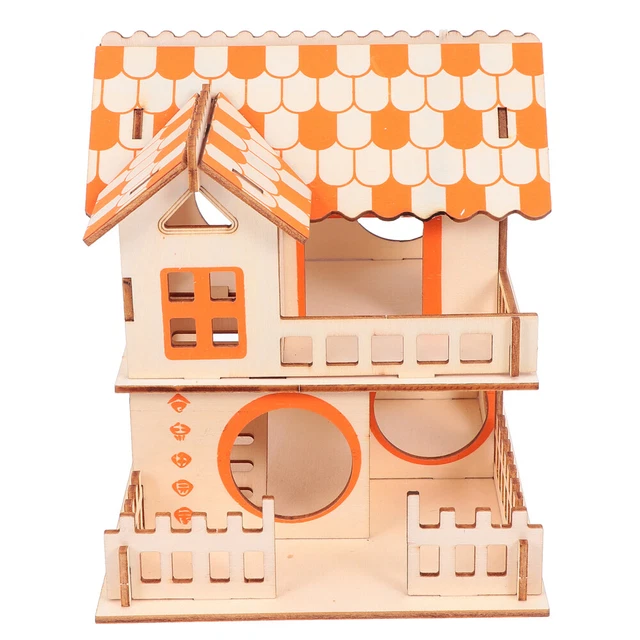 1Pc Meerschweinchen Guinea Pig Hideout Hamster Bett Mäuse Puzzle 3