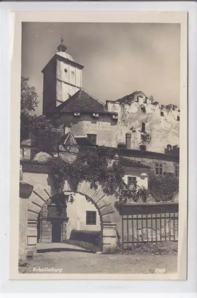 AK Schollach, Schloss Schallaburg, Foto-AK 1930