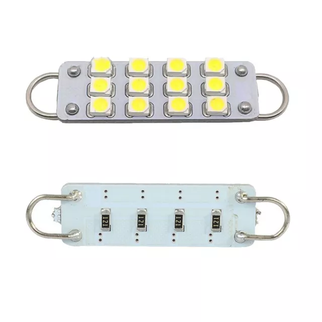 2 X 42MM 44mm 12 SMD Rigid Loop White Festoon LED Light Bulbs 561 562 567 Sales