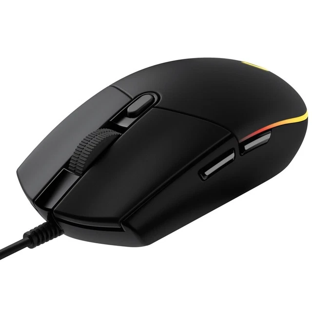 Logitech G203 LIGHTSYNC Gaming Maus 6 Tasten RGB 8.000 DPI schwarz