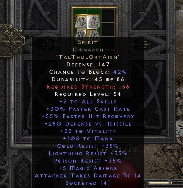 S4 LADDER DIABLO 2 Resurrected Spirit Monarch 30 FCR D2R PC