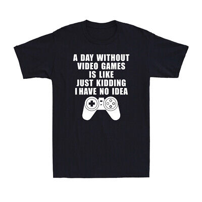 Un giorno senza videogiochi è come scherzo divertente Gamer Gaming T-shirt Uomo