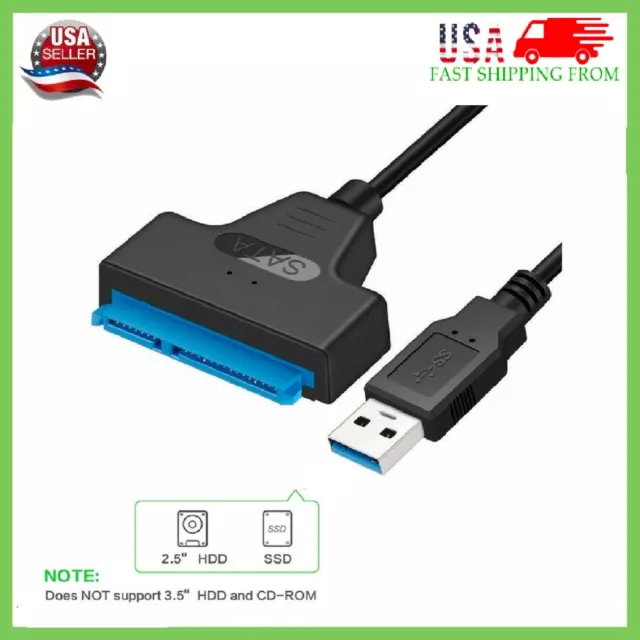 Cable adaptador de disco duro USB 3.0 a 2.5" SATA III/UASP -SATA a USB3.0 convertidor