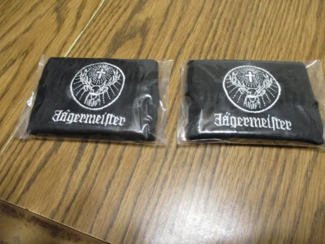 NEW Jagermeister Sweat Wrist Bands WRISTBANDS BARMAID BARTENDER PARTY CLUB