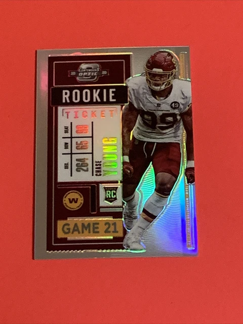 Chase Young 2020 Panini Contenders Optic Rookie Ticket Holo Silver Prizm #67 🏈