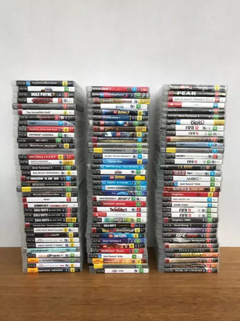 Sony Playstation 3 Video Games Select Your Title Choose Your Game PS3