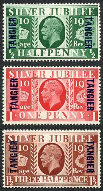 Tangier SG238/40 1935 Silver Jubilee Set of Three with Opt M/M