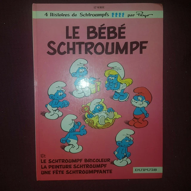 ② Pouet schtroumpf bleu noté Peyo 4 - fonctionne - Schtroumpfs