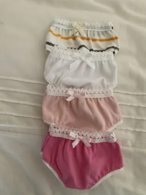 Doll Clothes to fit 17" Baby Born doll ~ 4 X Knickers / Undies 2