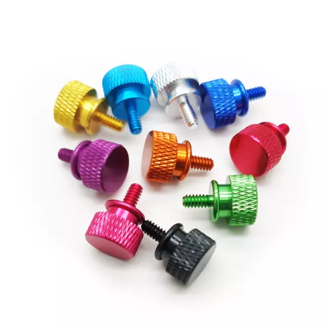 Colored Anodized Aluminum Thumbscrews For Desktop PC Computer Case Chassis