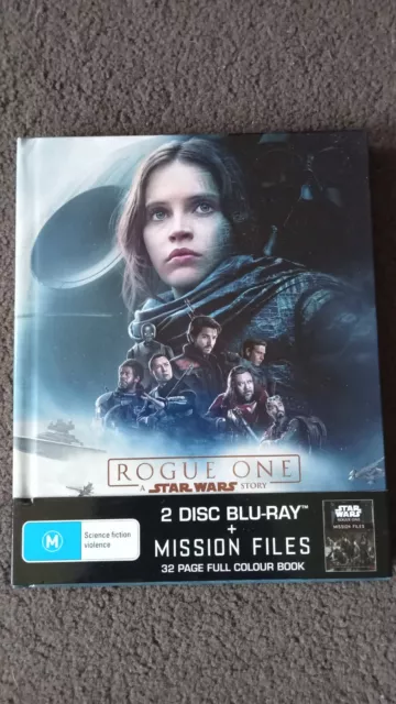 Rogue One A Star Wars Story 2 Disc Blu Ray + Mission Files Region B PAL