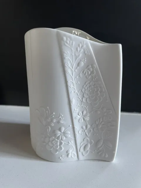 Kaiser White Bisque Porcelain Vase - Signed - Pattern 0272