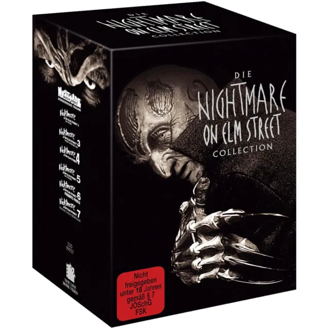 Complete Collection A NIGHTMARE ON ELM STREET Freddy Krüger Teil 1 - 7 DVD Box