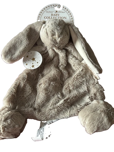 BLANKETS & BEYOND Soft Plush Beige Long Eared Rabbit Comforter £19.99 ...