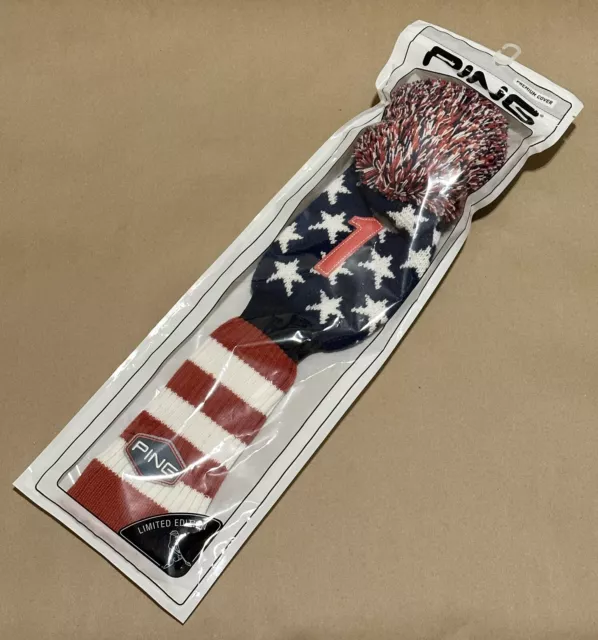 Golf Head Covers Driver Cover 3 Wood Headcover Hybrid Head Covers  Embroidery USA American Flag Birdie Design Golf Club Headcovers Leather  Wood Head Cover For Fairway (1pcs)