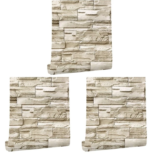 3X,6 Mt vinilo 3D ladrillo falda pegatina papel papel autoadhesivo muebles O2Z5