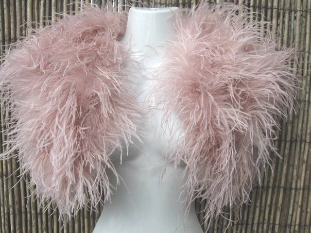 Blush Pink Ostrich Feathers 12-14 inches 100 Pieces Dozen Blush