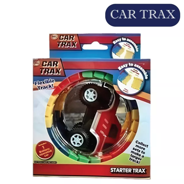 Childrens Colourful Car Trax Kids Flexible Toy Race Track Play Set Boy Xmas Gift