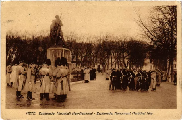 CPA AK METZ - Esplanade Marshal Ney Monument - Esplanade Monument (455237)