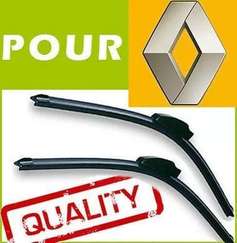 2 x BALAIS D'ESSUIE GLACE AERO POUR RENAULT Vel Satis 2002-2010