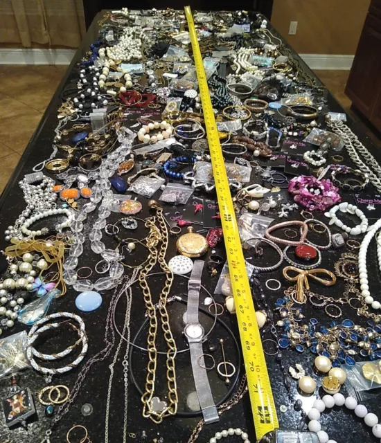 Jewelry✨CRAFT✨ Lot (10+ LBs!) Great Stuff! Vintage to Mod, Harvest, Repair, FUN!