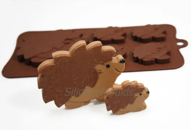 HEDGEHOG Animal Silicone Chocolate Mould Lolly Resin Wax Melt Crayon Soap Craft