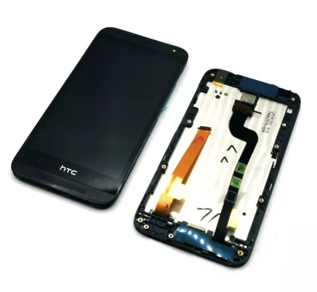 Original HTC Desire 601 Display Touch Screen Lcd Schwarz Mit Rahmen