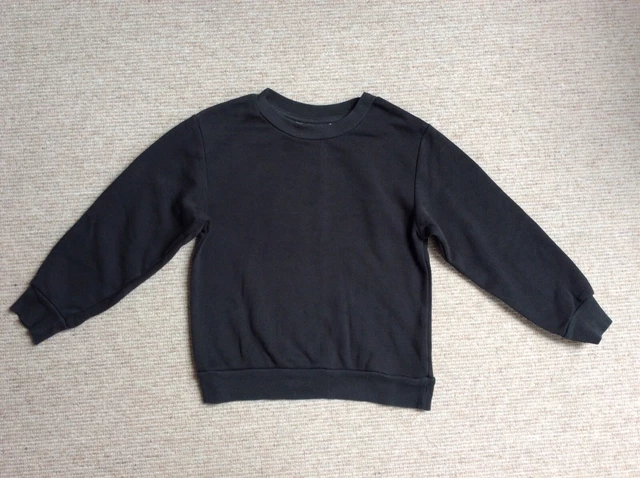 Felpa H&M 4-6 anni, nera, unisex, usata