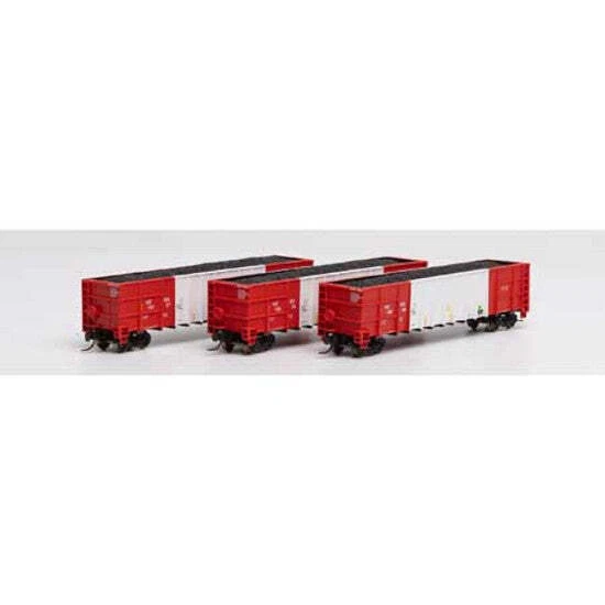 Athearn ATH3841 N Scale Thrall High Side Gondola/Load, Herzog/White #1(3 pk) Athearn ATH3841 N Scale Thrall High Side Gondola/Load, Herzog/White #1(3 pk)
